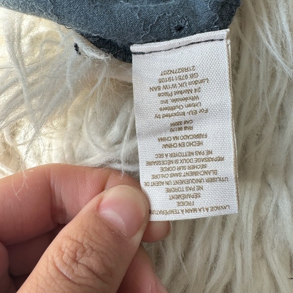 Free People Intimately Grey Mini Bodycon Jhook Embroidered Floral Eyelet Dress S - Picture 8 of 10